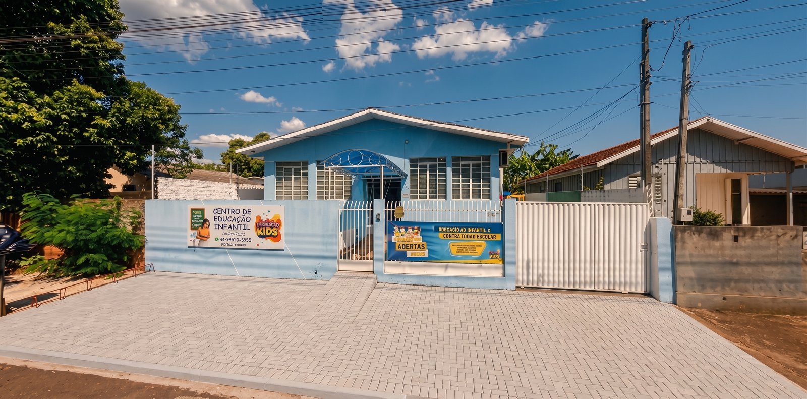 Fachada do CEI Mundo Kids